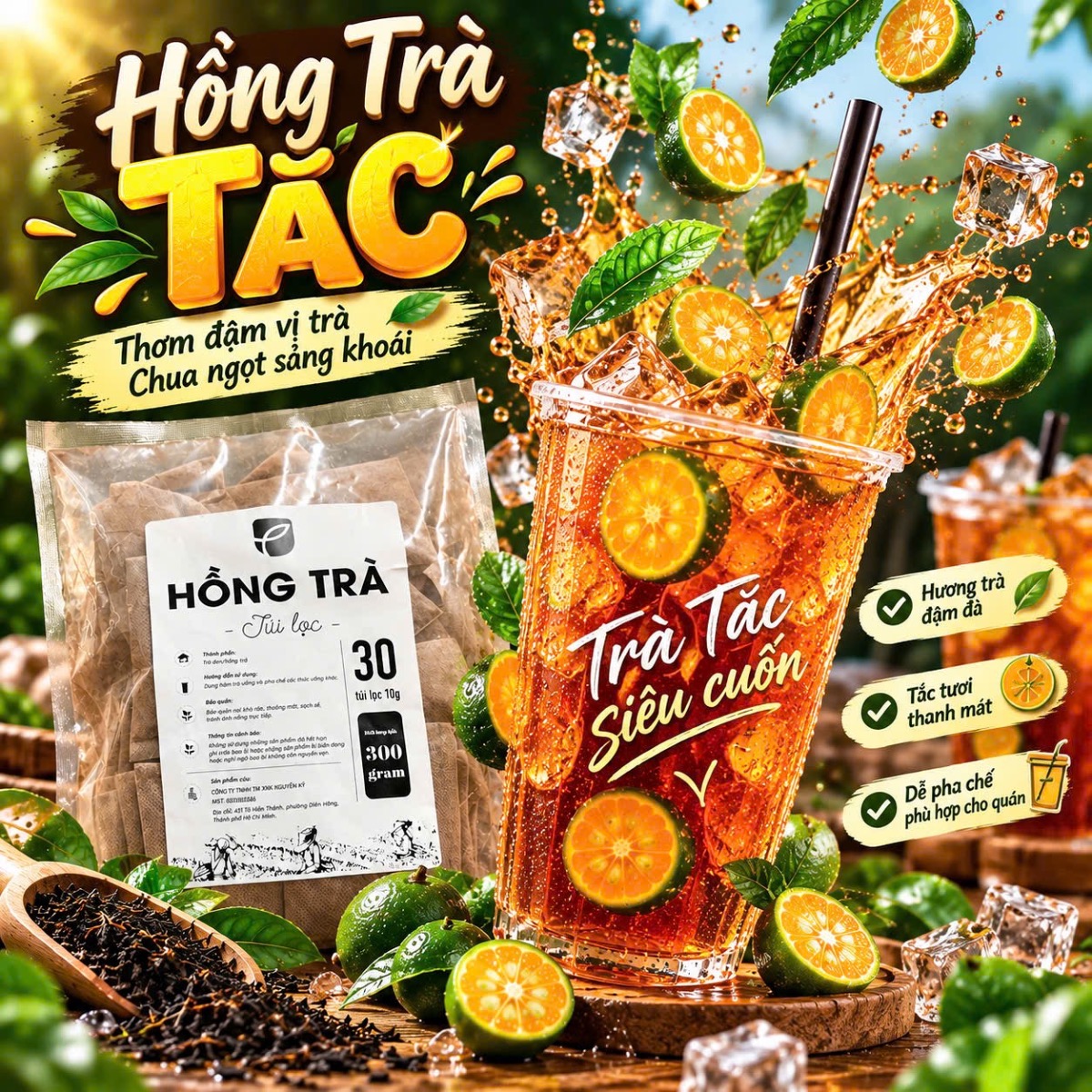 Trà tắc siêu cuốn