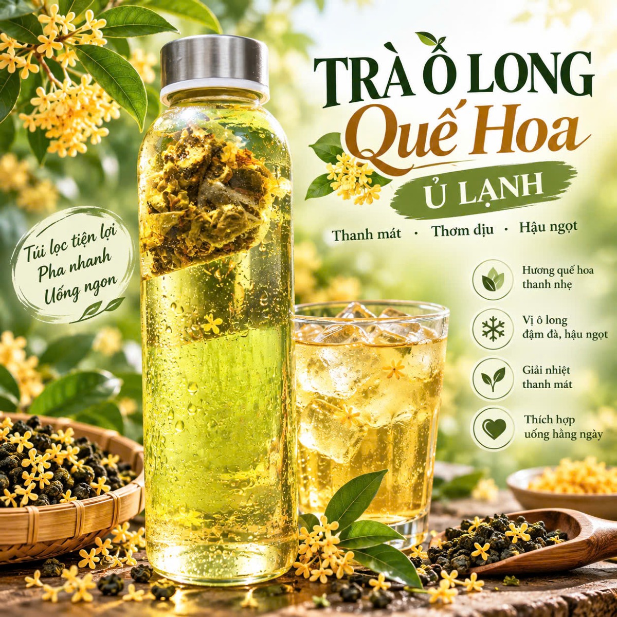 Trà Ôlong Quế Hoa Ủ Lạnh